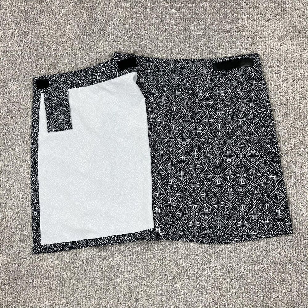 RipSkirt Skirt Womens Medium Black Geometric Wrap Mini Travel Beach Resort - Picture 3 of 7